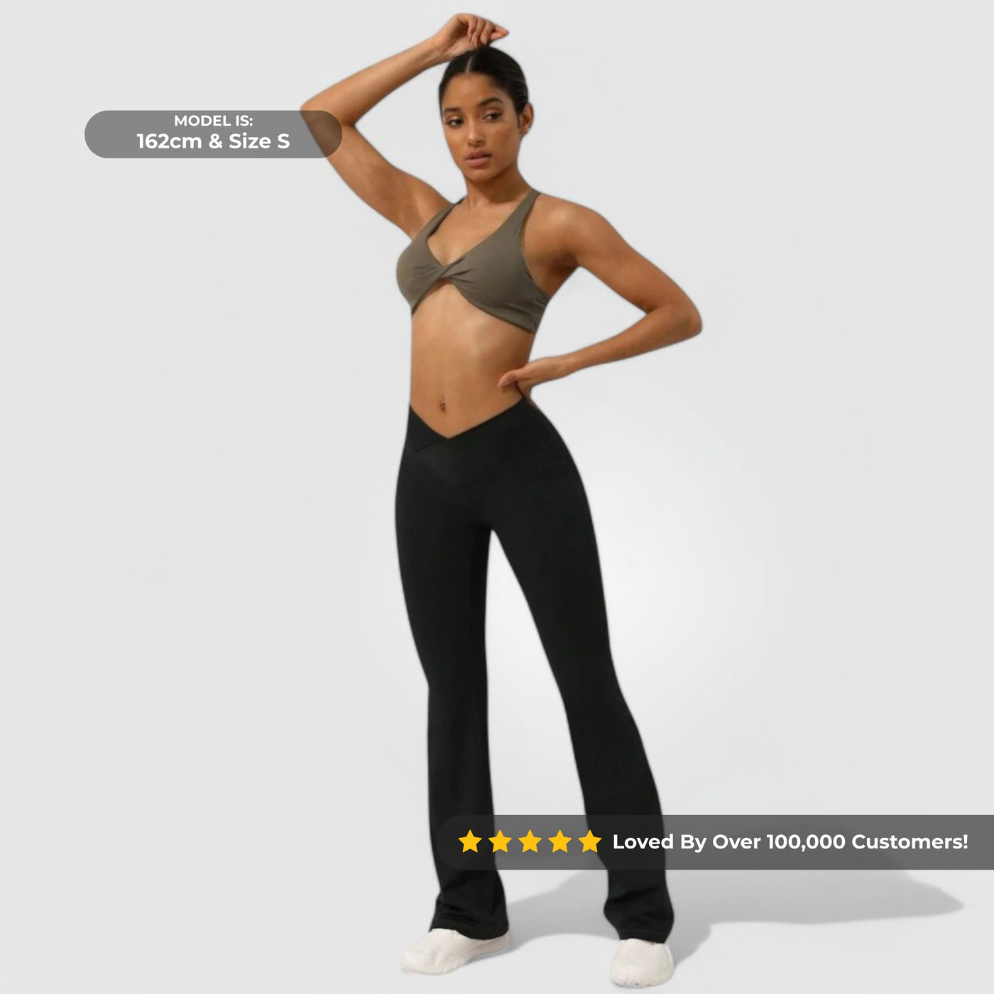Everyday Flare Pants - Musta