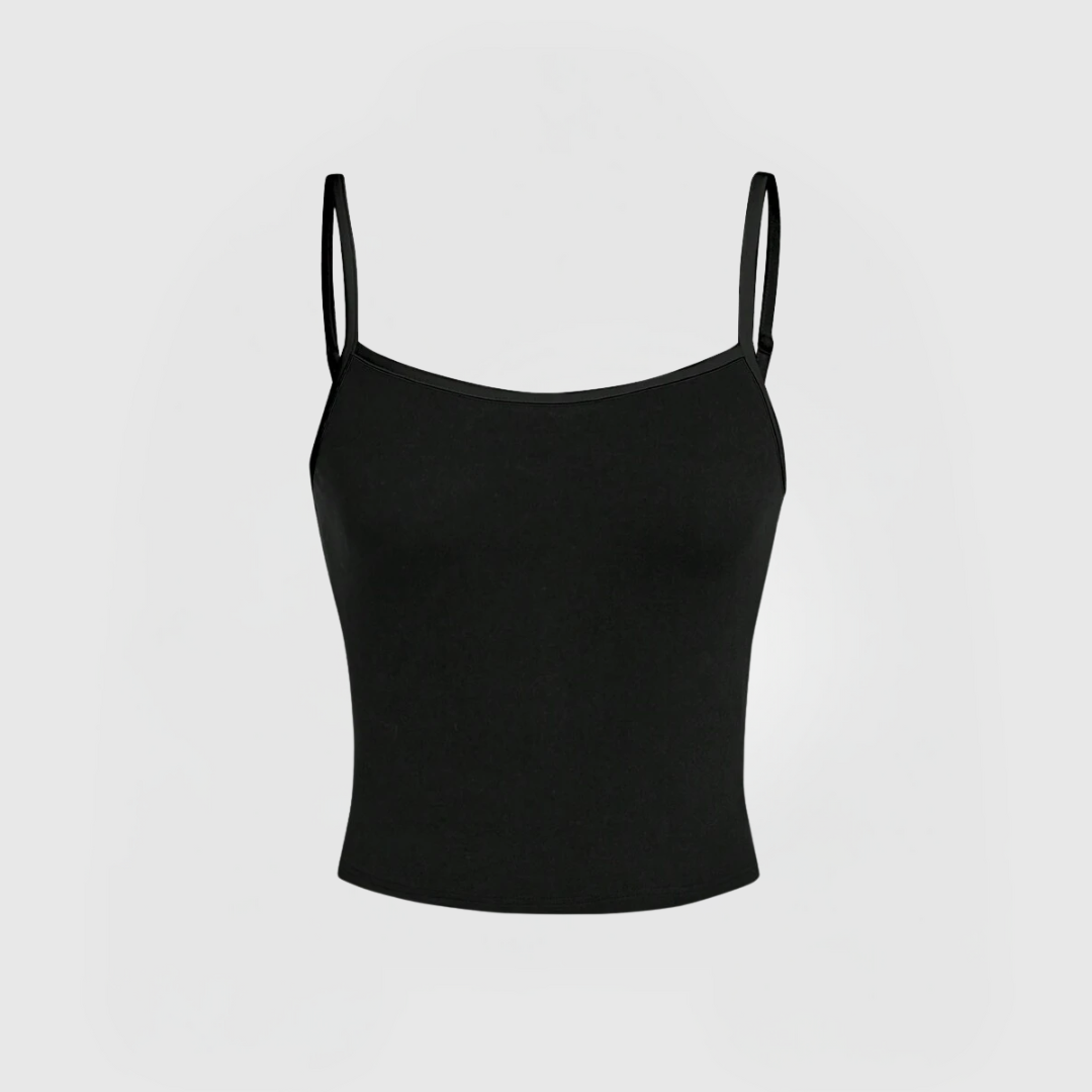 Essential Cami Top – Musta