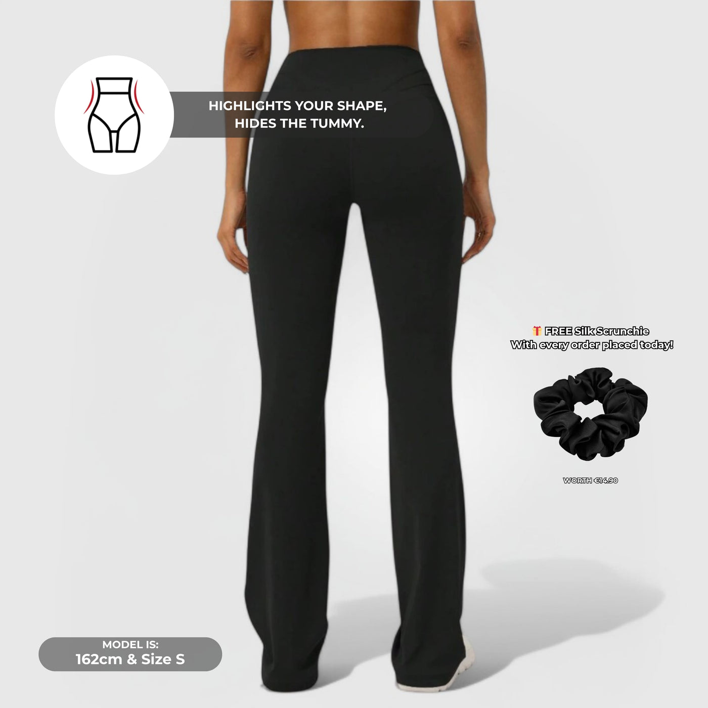 Everyday Flare Pants - Musta