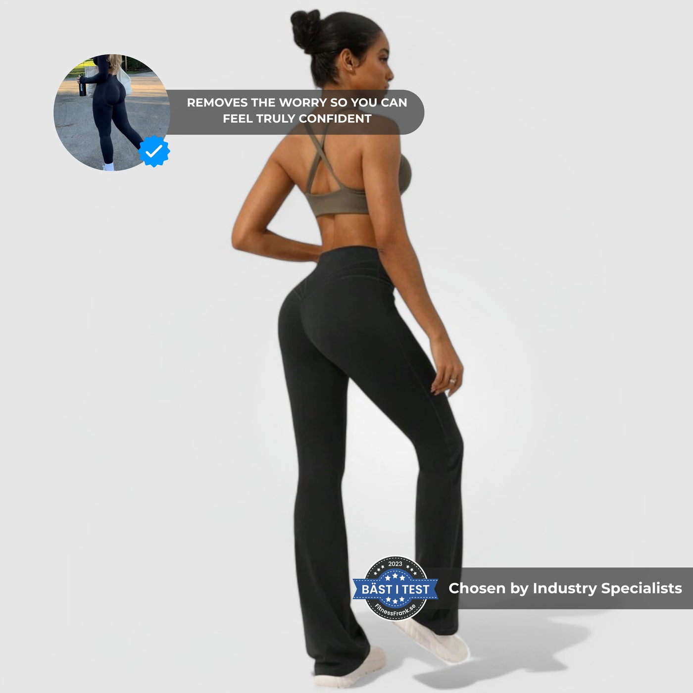 Everyday Flare Pants - Musta