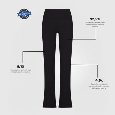CloudKnit™ Flare Leggings - Musta