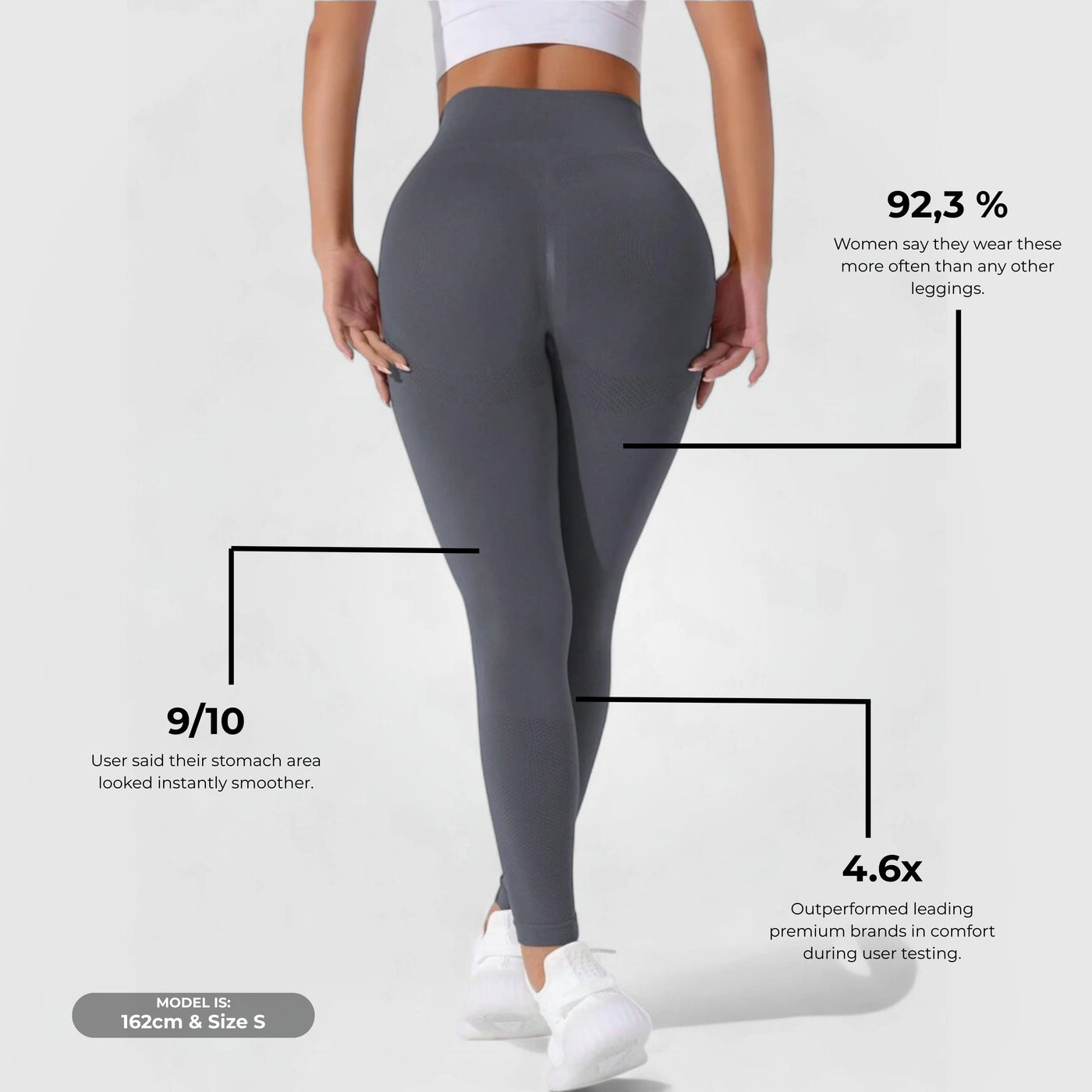 FLEXFORM™ Seamless Leggings - Harmaa V1