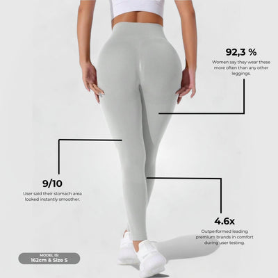 FLEXFORM™ Seamless Leggings - Vaalean Harmaa V1