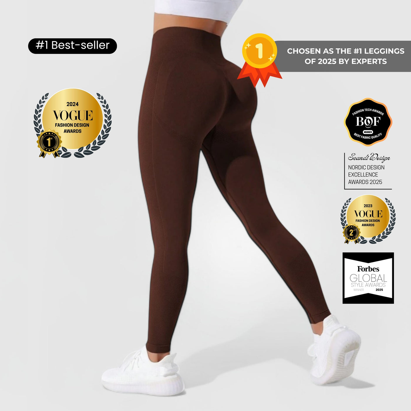 FLEXFORM™ Seamless Leggings - Mokka V1