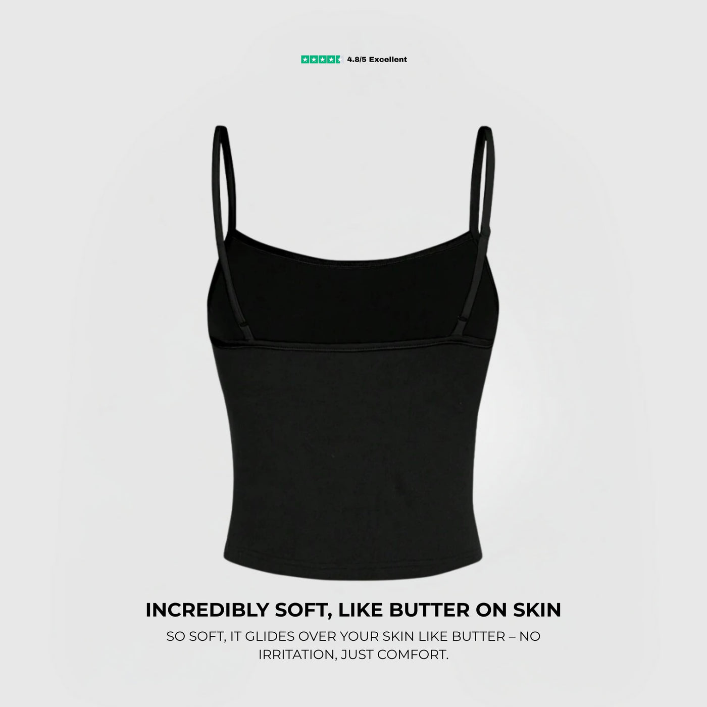 Essential Cami Top – Musta