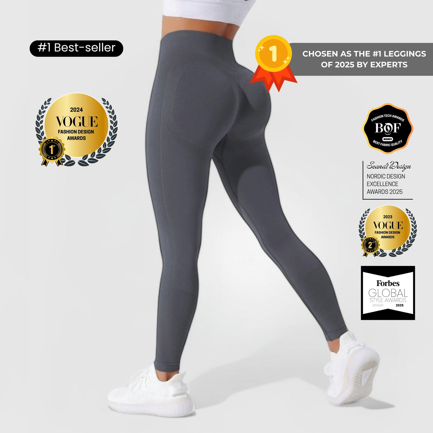 FLEXFORM™ Seamless Leggings - Harmaa V1