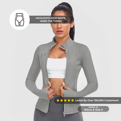 FLEXFORM™ Sculpt Zip Jacket - Harmaa
