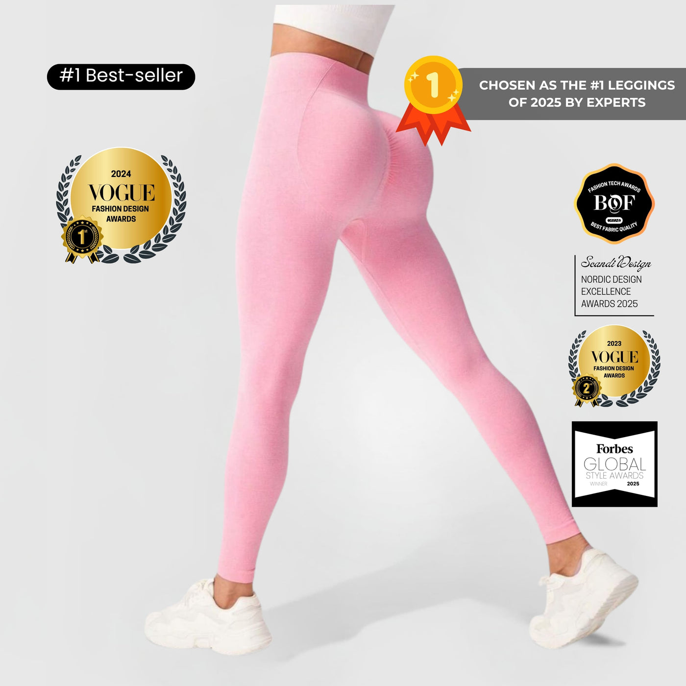 FLEXFORM™ Seamless Leggings - Pinkki V1