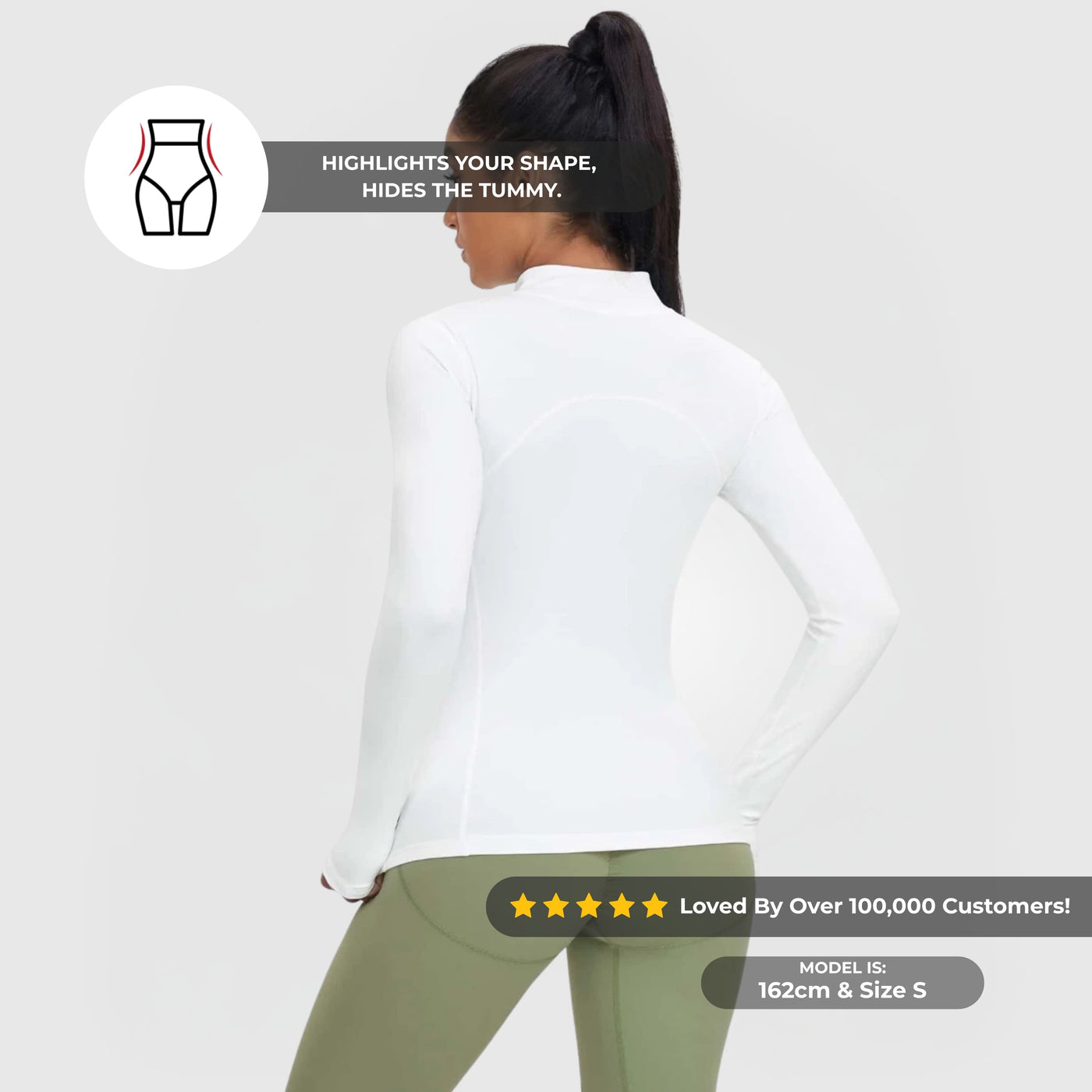 FLEXFORM™ Sculpt Zip Jacket - Valkoinen
