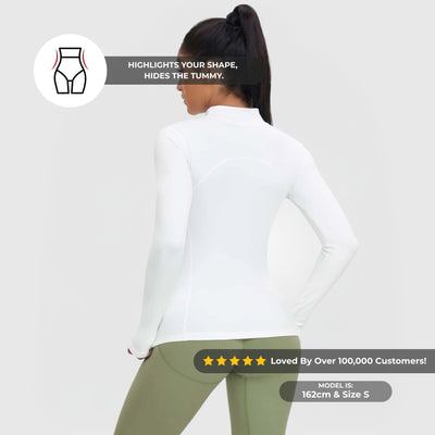FLEXFORM™ Sculpt Zip Jacket - Valkoinen