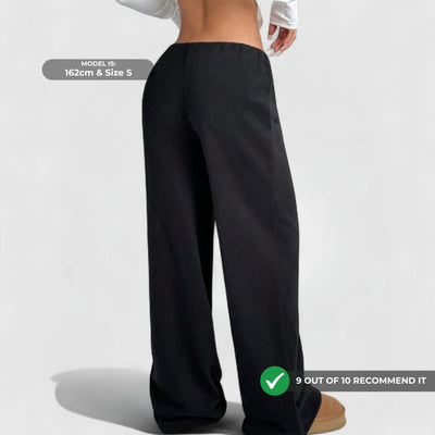 Cozy Fleece Joggers - Musta